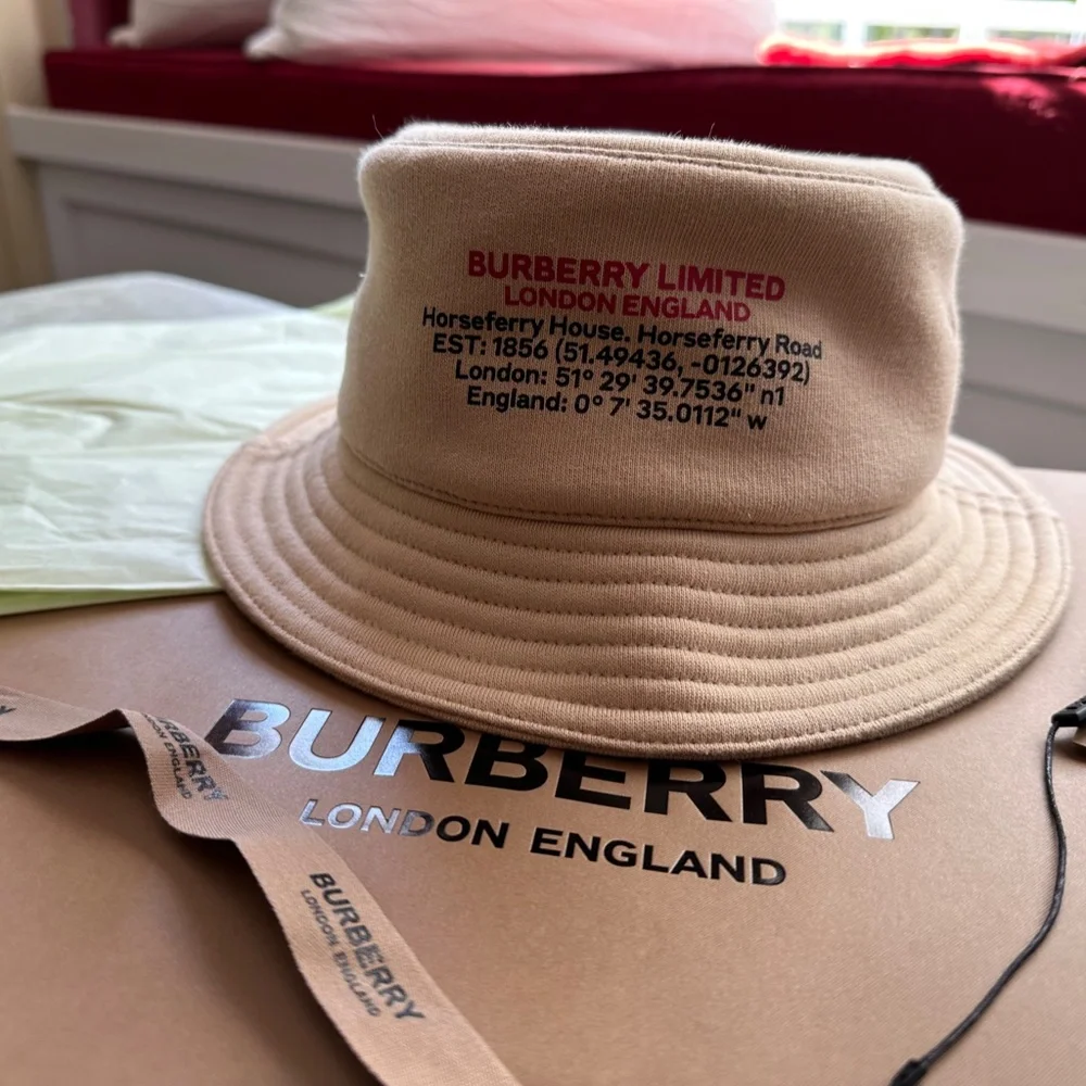 Burberry Cotton Bucket Hat - Picture 2 of 6